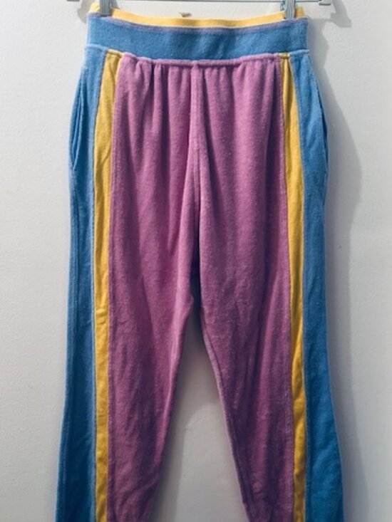 Free People Intimately Pants - Free People Intimately Between The Lines Terry Lounge Color Block Lounge Pants